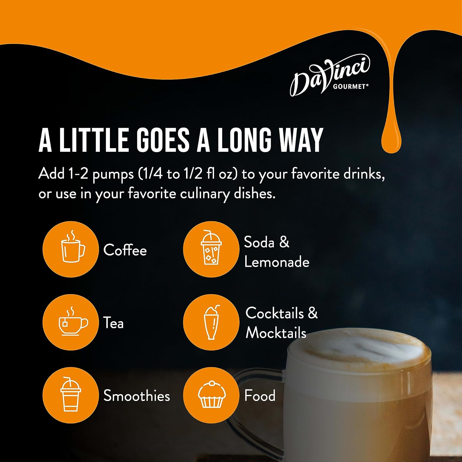 DaVinci Gourmet Classic Coffee Liqueur Syrup, 25.4 Fluid Ounces (Pack of 4)