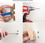 Wall Hooks - Set of 4 - Dark Walnut or Light Ash Wood Coat Hooks for Hanging Hat, Purse, Backpack, Bag, Jacket. Modern Farmhouse Decor for Wall and Practical Entryway Hooks (Ash Wood)