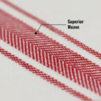 Kitchen Towels | Tea Towel for Craft| Cotton Dish Towels| Reusable Bulk Cleaning Cloths Red Hand Towels| Soft Super Absorbent Quick Dry Dish Rags Machine Washable 6 Pack 15" x 25"