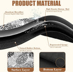 Dish Drying Mat Black and White Chrysanthemum Flower Coffee Bar Absorbent Rubber Backed Hide Stain Dish Drainer Rack Coffee Maker Pot Dining Room Decoration 15.7 x 23.6 Inch