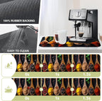 Dish Drying Mat Colorful Spices Herbs Kitchen Mat 16"x24" Bsorbent Coffee Maker Mat for Dishes,Utensils Coffee Maker Pots and Pans Easy Clean Dish Slip Resistant Pad