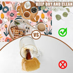 Dish Drying Mat Pink Flowers Berries Leaves Coffee Bar Mat for Countertop Absorbent Hide Stain Rubber Backed Dish Drainer Rack Pad Espresso Machine Dining Room Decor 11.8 x 19.7 Inch