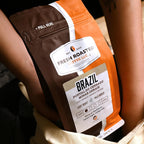 Fresh Roasted Coffee, Brazil Minas Gerais, 12 oz, Light Roast, Kosher, Whole Bean