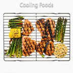 2Pcs Stainless Steel Cooling Racks, Cooling Racks for Cooking and Baking, Cookie Cooling Rack, Oven Cooling Racks for Cooking