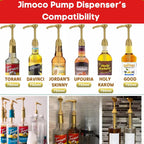 Jimoco® Syrup Pump Dispenser + Torani® Dragon Fruit Syrup, 25.4 oz - Coffee Syrup Pump & Flavoring Bundle