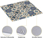 Colorful Moroccan Dish Drying Mat, Highly Absorbent Microfiber Kitchen Counter Pad Reusable Washable, 16*18"