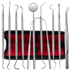 Dental Kit Tools, 10 Pack Stainless Steel Plaque Remover, Dental Tools to Remove Plaque and Tartar, Oral Care Kit with Plaque Cleaner, Tartar Pick, Tooth & Tongue Scraper for Dentist, Personal, Family