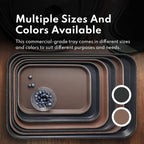 New Star Foodservice Restaurant Grade Non-Slip Tray, Plastic, Rubber Lined, Rectangular (Brown, 18-Inch x 26-Inch)