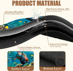 Sea Turtle Coffee Mat Absorbent Dish Drying Mat for Kitchen Counter Hide Stain Rubber Backed Coffee Bar Accessories Fit Under Espresso Machine Dish Rack, 15.7 x 23.6 Inch