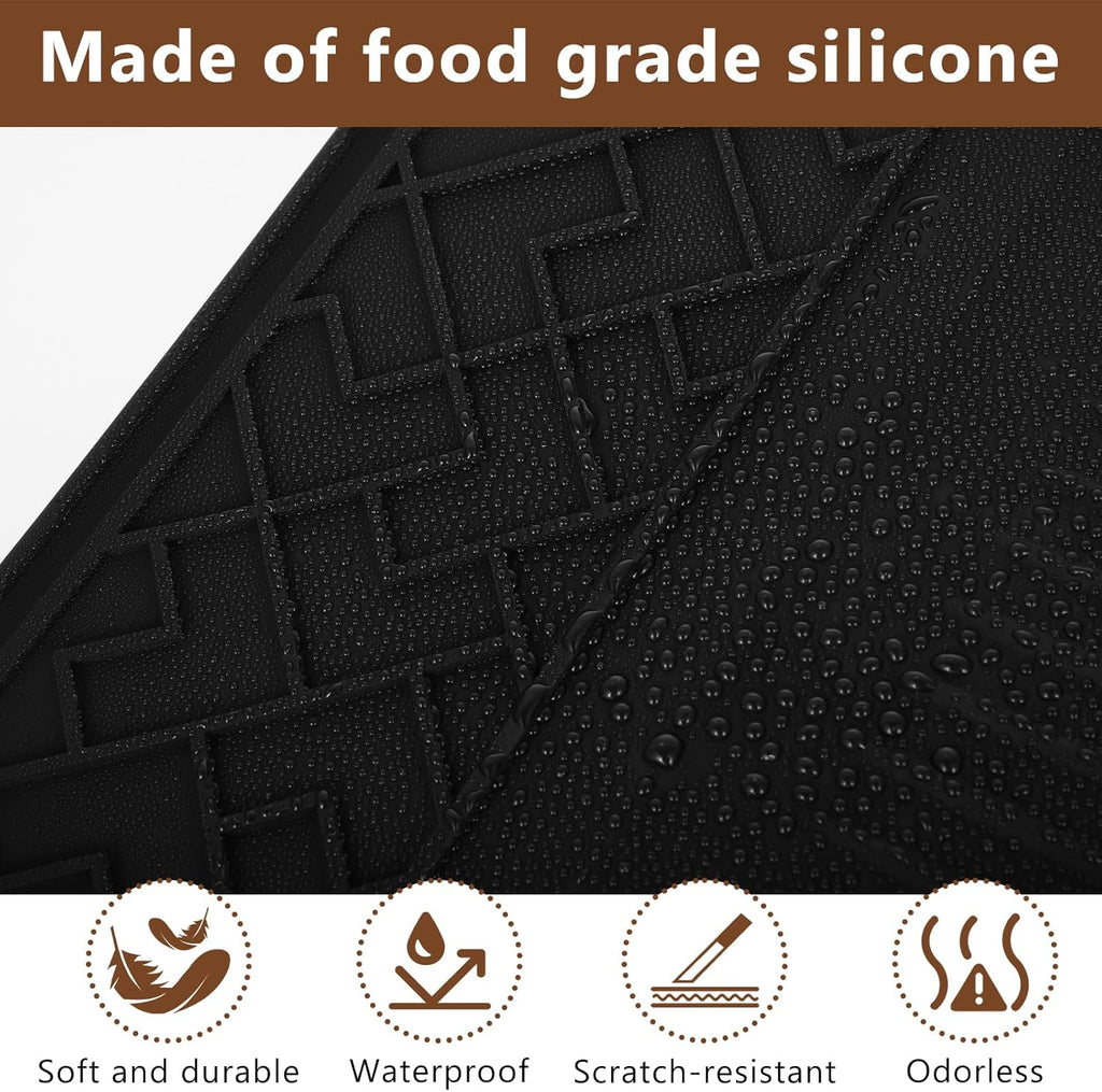 Top Mat for ES601 & ES701 Ninja Luxe Espresso Coffee Machine – Food-Grade Silicone Cover, Anti-Slip, Waterproof & Heat-Resistant Protector, Barista Accessories for Ninja Luxe Cafe