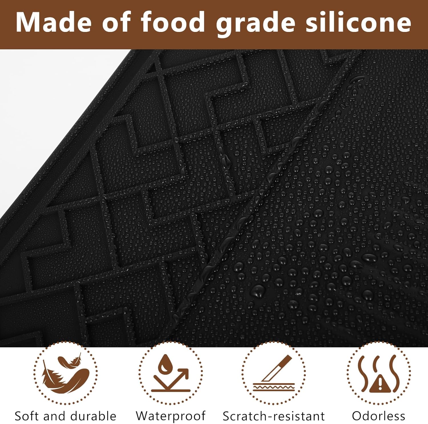 Top Mat for ES601 & ES701 Ninja Luxe Espresso Coffee Machine – Food-Grade Silicone Cover, Anti-Slip, Waterproof & Heat-Resistant Protector, Barista Accessories for Ninja Luxe Cafe