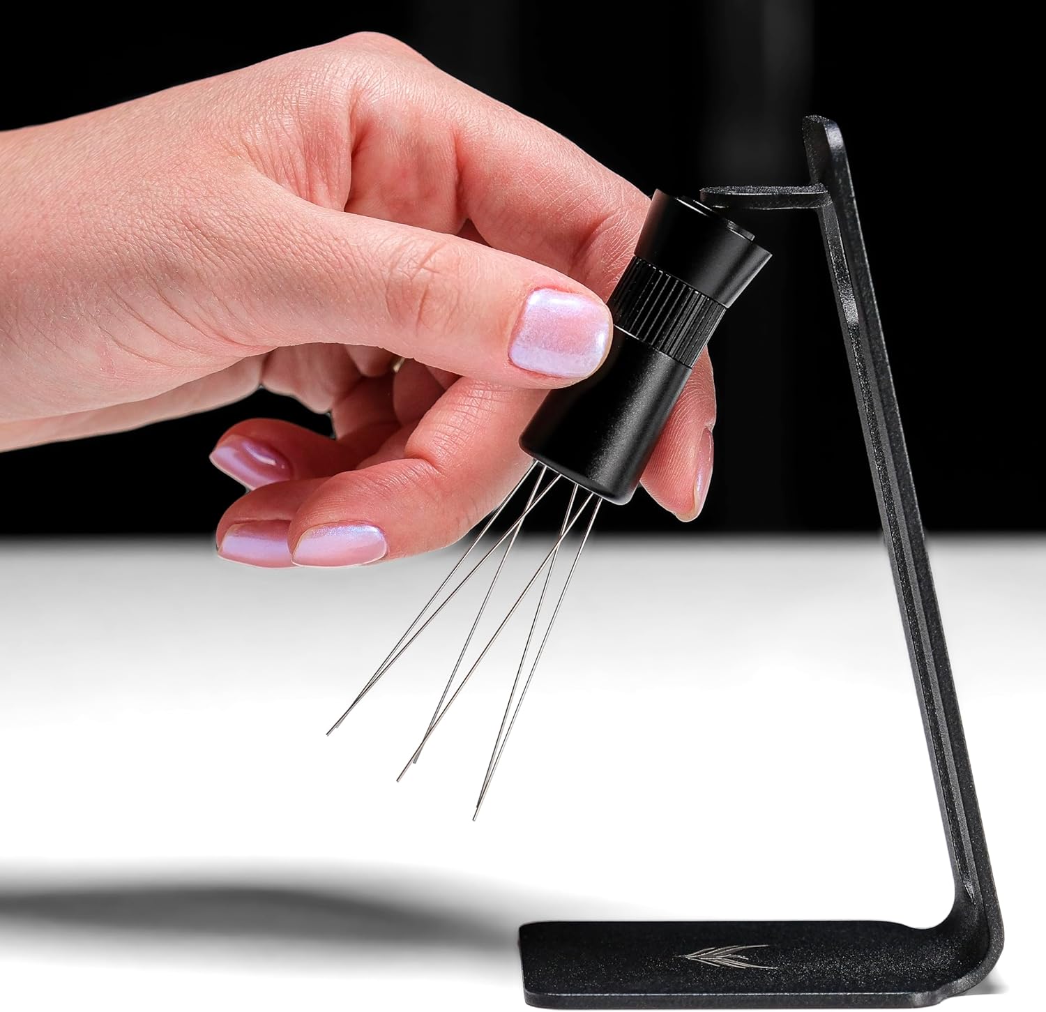 51mm Espresso Tamper Set Includes Knock Box, Coffee Distributor, Calibrated Tamper, WDT Tool and Portafilter Wall Holder - Premium Espresso Machine Accessories Set