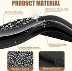 Black and White Flowers Dish Drying Mat for Kitchen Counter Coffee Bar Mat Hide Stain Absorbent Rubber Backed Drying Rack Pad Espresso Machine Coffee Table Accessories 15.7 x 23.6 Inch