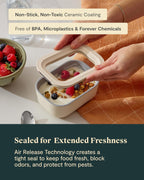 Caraway Mini Food Storage 11pc Set - Glass Storage Containers for Food - Non-Toxic Ceramic-Coated Glass - Air Release Technology - Compact & Stackable Design - Sage