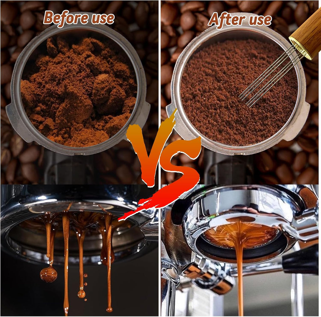 22 PCS Espresso Tamper Set, Espresso Accessories Barista Kit with 51mm Coffee Tamper, WDT Tool, Frothing Pitcher, Latte Art Pen, Coffee Stirrer, Tamper Mat, 16 Coffee Stencils for Espresso Machine