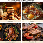 Baking Sheet Pan Set of 2, Cookie Sheets for Oven, Nonstick Half/Quarter/Jelly Roll Pans with Diamond Texture Pattern, 0.8mm Thick Heavy Duty Cookie Tray, Champagne Gold（17.5 * 11.8 * 1inch）