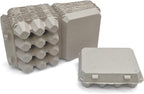"Vintage Egg Cartons for 12 Large Eggs – Classic 3x4 Layout – Durable Recycled Cardboard – Farmhouse Style – Eco-Friendly Packaging - Tan 65 Pack
