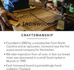 Ironwood Gourmet Oslo End Grain Utility Cutting Board, 14 x 16 Inches, Natural Acacia Wood