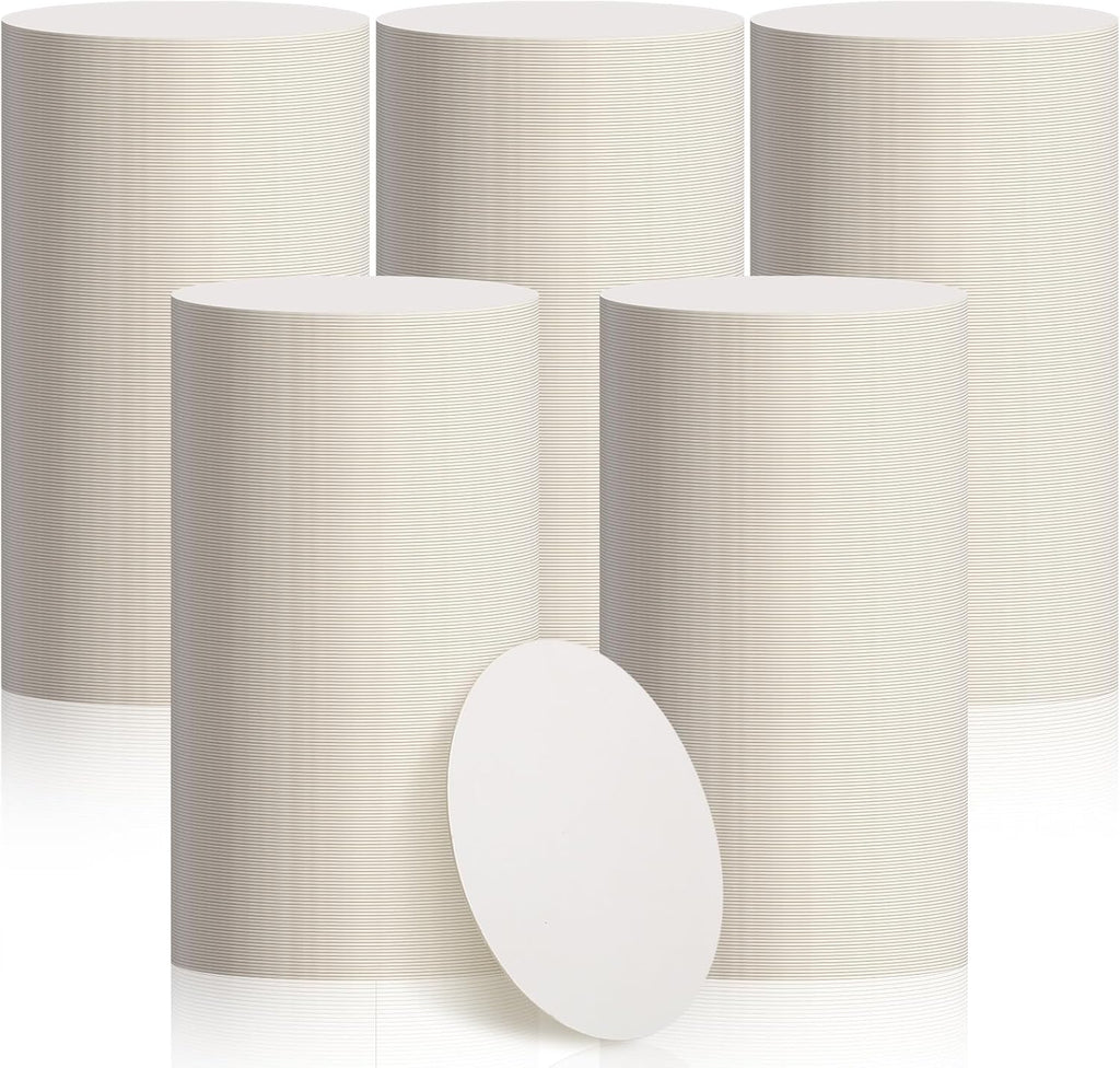 TaoBary 1000 Pcs Disposable Paper Coasters Bulk 1MM, 4 Inch Round Cardboard Coasters Blank for Bar Drinks DIY Crafts Arts Wedding (White)