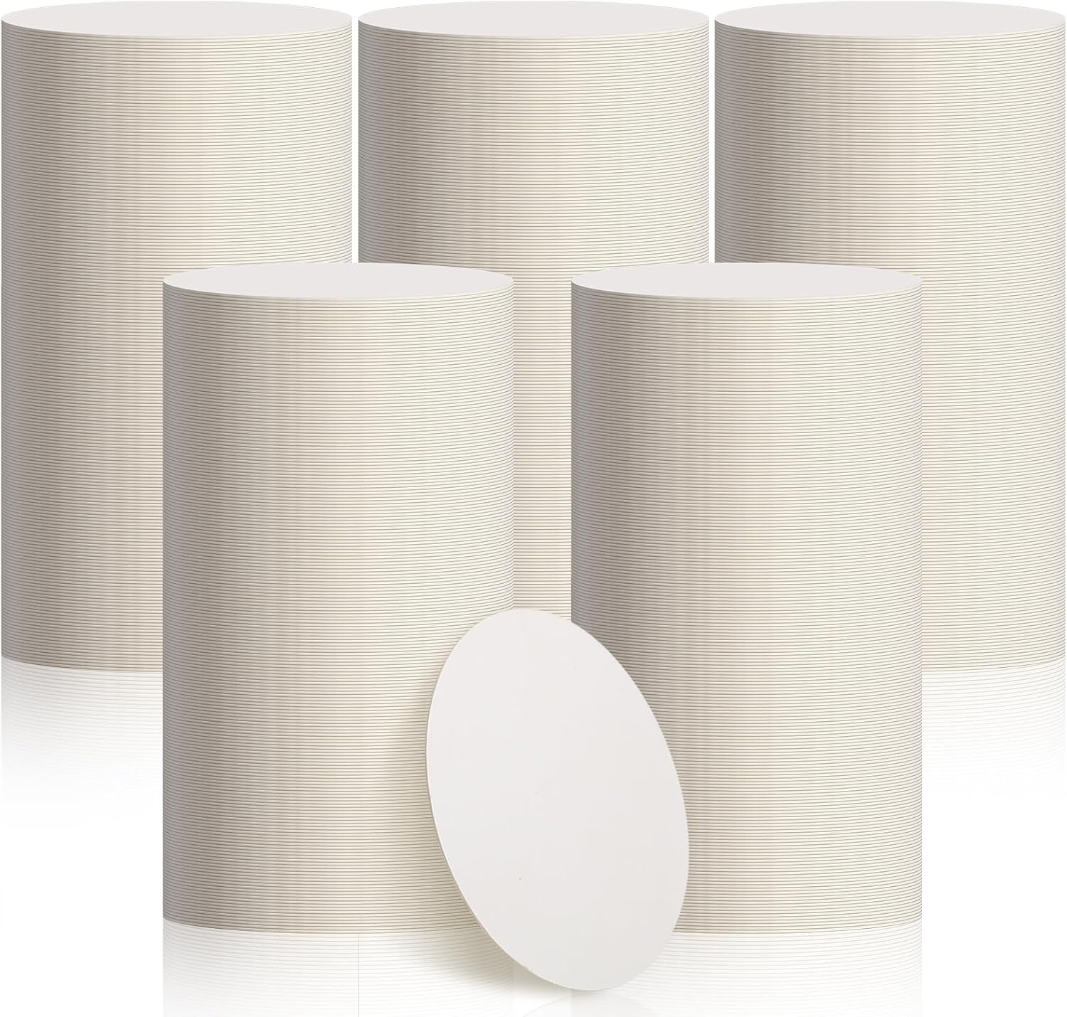 TaoBary 1000 Pcs Disposable Paper Coasters Bulk 1MM, 4 Inch Round Cardboard Coasters Blank for Bar Drinks DIY Crafts Arts Wedding (White)