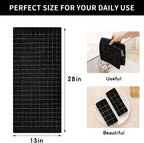 Homaxy 100% Cotton Terry Kitchen Towels(Black, 13 x 28 inches), Checkered Designed, Soft and Super Absorbent Dish Towels, 8 Pack