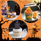 2Pcs Halloween Pumpkin Molds Silicone for Chocolate Candy, 3D Halloween pumpkin Molds Silicone for Candy Gummy (Mix)