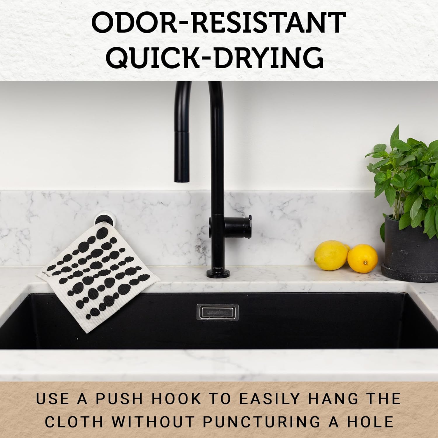 Nordhus Design Swedish Dishcloths, 10 Cloths, Made in Sweden - Reusable, Washable Cellulose Cotton Kitchen Cloths - Replace Paper Towels, Wipes, Sponges, Dish Rags