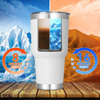 DOMICARE 30 oz Tumbler with Lid and Straw, Stainless Steel Tumblers Bulk, Insulated Vacuum Double Wall Travel Coffee Mug, Durable Powder Coated Tumbler Cups (White, 8)