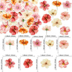 Ephlyn 50Pcs Edible Flower Cupcake Toppers Wafer Paper Spring Bridal Engagement Baby Shower Birthday Party Cupcake Picks Anniversary Party Decorations Supplies Rose Red