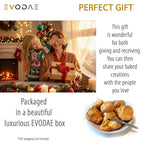 EVODAE® Popover Pans in Holiday Gift Box – Set of 2, 12 Cup (2x6) Nonstick Pro-Grade Carbon Steel Bakeware – Strong Built Metallic Cups – PFOA & PTFE Free – Great Gift for Bakers & Holiday Meals