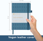 &And Per Se Lined Journal Notebook for Women&Men with Pattern, 160 Pages 100GSM Thick Paper, A5 Hardcover Journals for Writing(Blue)