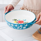 Wisenvoy Pie Pan Ceramic Pie Dish 9.8 Inches Pie Plate Porcelain Deep Dish Pie Pan Non-Stick Pie Pans