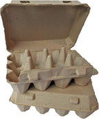 "Vintage Egg Cartons for 12 Large Eggs – Classic 3x4 Layout – Durable Recycled Cardboard – Farmhouse Style – Eco-Friendly Packaging - Tan 200 Pack