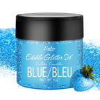 Edible Glitter - 30g Edible Luster Dust Metallic Food Grade Coloring Glitter for Drinks, Cake Decorating, Baking - Edible Dust Powder Shimmer Sprinkle Powder for Icing, Cocktail, Wine, Candy (Blue)