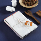 TARAN LIVING Kitchen Towels 100% Cotton Solid Kitchen Dish Cloths, Kitchen Hand Towel Reusuable Dish Towel for Cleaning & Drying Tea Towels Set with Hanging Loop - 18"x 28", Pack of 6 Pastel Colors