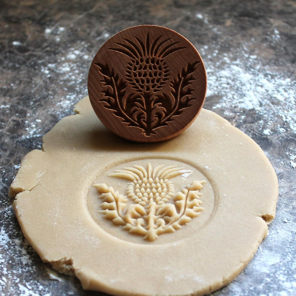 Wood Cookie Stamp, 2.5 Inch (Thistle CS-116)
