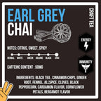 Revival Tea Company Earl Grey Chai Tea - Black Tea Blend with Fresh Spiced Chai and Bergamot Flavor - Loose Leaf 8 Ounces