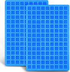 Anaeat 126-Cavity Square Silicone Candy Mold, 2 Pack Non-stick Mini Silicone Chocolate Mold for Homemade Caramels, Jelly, Gummy, Ice Cube, Truffles, Pralines & Ganache - Flexible & Easy to Release