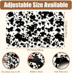Dish Drying Mat Cow Print Coffee Bar Mat for Countertop Absorbent Hide Stain Rubber Backed Dish Drainer Rack Pad Espresso Machine Dining Room Decoration 11.8 x 19.7 Inch