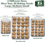 Stainless Steel Cookie Sheets, Baking Sheet Pan Set of 3 with Wire Cooling Rack, Non Stick and Heavy Duty and Easy Clean, 9/12/16 Inch