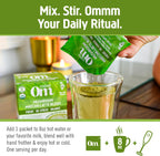 OM MUSHROOM SUPERFOOD Matcha Latte Blend Mushroom Powder, Single Serve, 10 Count, Green Tea, Lion's Mane, Reishi, Chaga, Turkey Tail, Focus & Stress Support Supplement