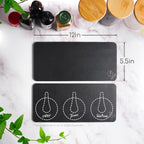 Ternal DripGuards Absorbent Counter Mat 2-Pack | Waterproof, Quick-Dry Coffee Bar Mat for Kitchen, Sink & Drink Station | Non-Slip, Spill-Proof Protector for Water, Oil & Syrup [5.5" x 12"]