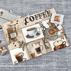 Coffee Dish Drying Mat, Highly Absorbent Microfiber Kitchen Counter Pad Reusable Washable, 18*24"