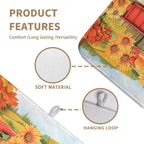 Sunflower Dish Drying Mat Pumpkin Fall Dish Drying Pad Thanksgiving Kitchen Drying Mat Truck Dish Drying Matt Autumn Harvest Dish Drainer Mat 18x24 In Coffee Maker Mats