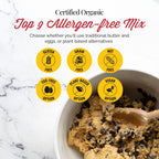 Otto's Naturals Grain-Free Ultimate Cookie Mix, 12.2 Oz., Top 9 Allergen-Free, Organic Cassava Flour, Gluten Free, Non-GMO, Vegan, Plant-Based