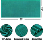 Kitinjoy 100% Cotton Waffle Weave Kitchen Towels, 6-Pack Super Soft and Absorbent Dish Towels for Drying Dishes, Kitchen Hand Towels, 13 in x 28 in, Teal