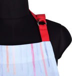 AMOUR INFINI Aprons for Women Cotton Washable Breakfast Apron 27.5 x 33 Inches Adjustable Strap & Waist Ties for Baking Cooking Gardening Spring Apron