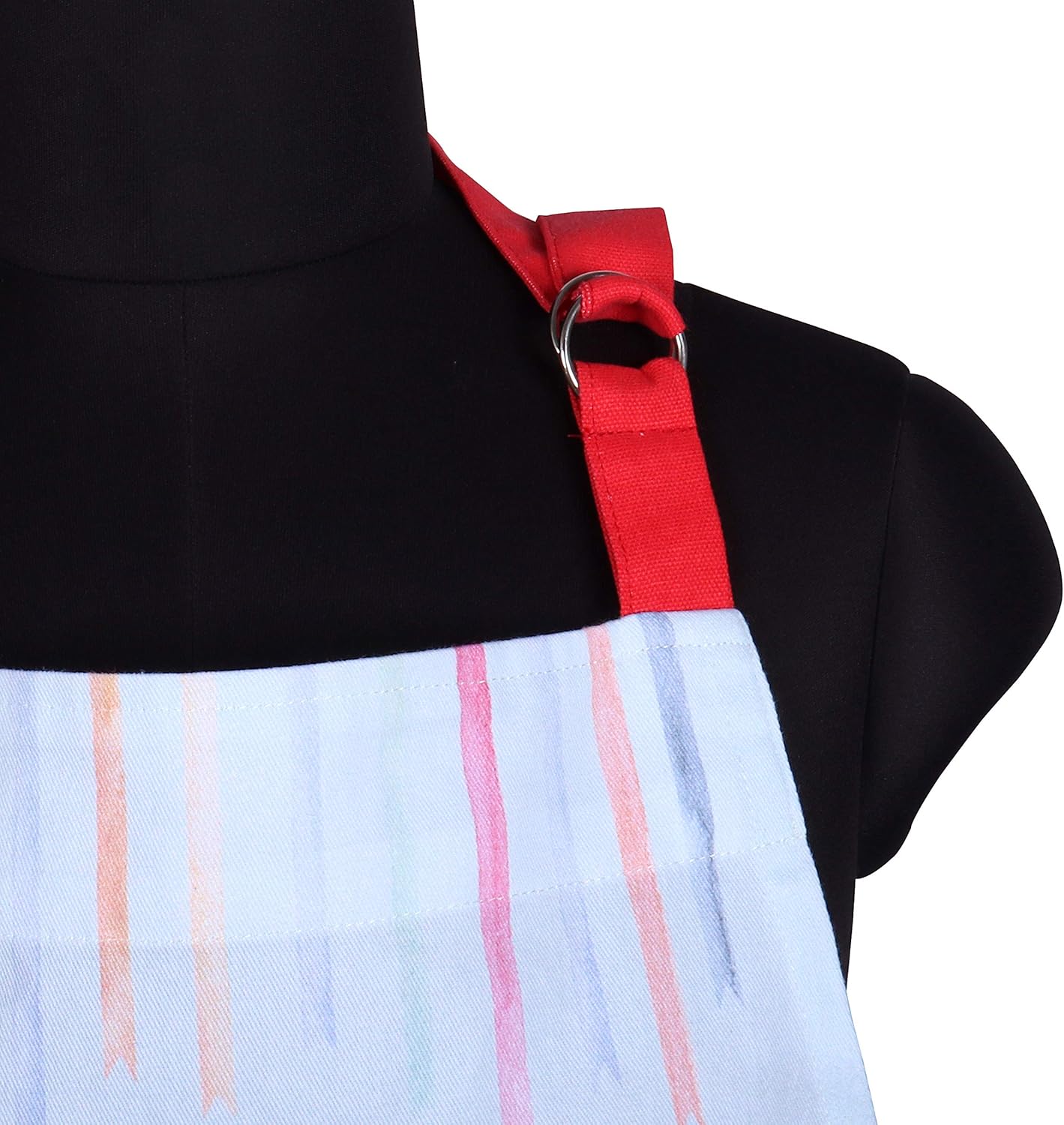 AMOUR INFINI Aprons for Women Cotton Washable Breakfast Apron 27.5 x 33 Inches Adjustable Strap & Waist Ties for Baking Cooking Gardening Spring Apron
