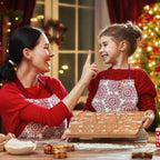 Leesgel Christmas Cookie Cutters, 3D Christmas Holiday Cookie Cutters Shapes with Santa/Xmas Tree/House/Deer, Christmas Party Decorations Ornaments