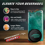 MONÉGASQUE Mint Green Edible Glitter for Drinks 10g – Edible Glitter for Cakes & Cocktails – Green Food Coloring Spray for Cake Decorations – Halloween Cocktail Drink Shimmer Powder – Cake Sprinkles